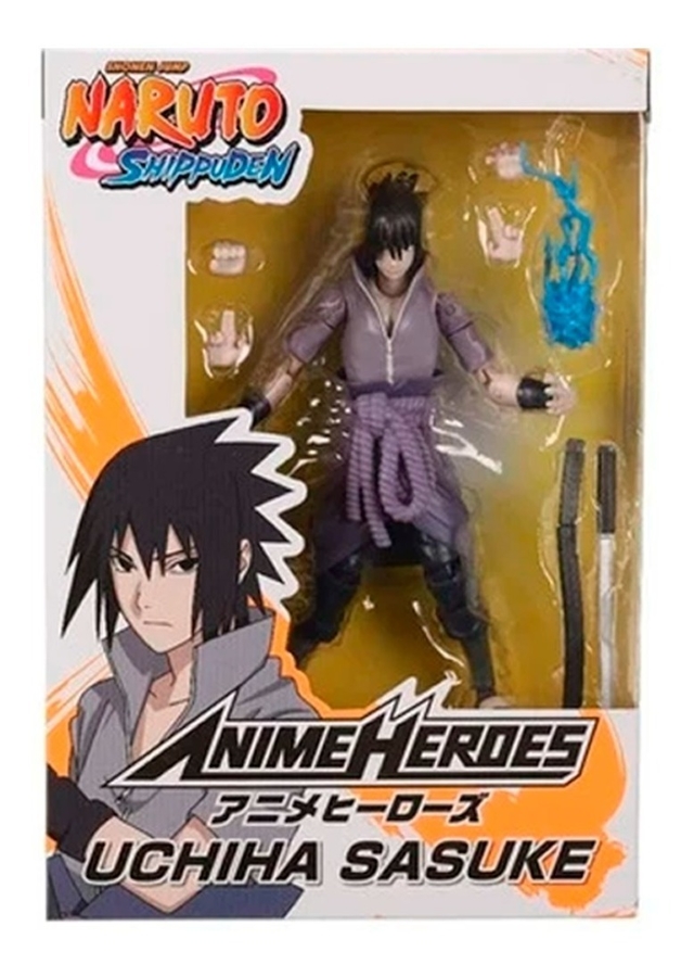 Figura Naruto Uchiha Sasuke Anime Heroes Bandai Original