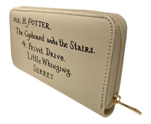 Billetera Harry Potter Carta De Hogwarts Con Monedero
