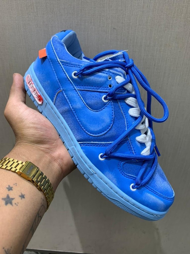 tenis dunk azul nike
