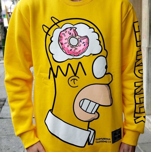 Camibuso Camiseta Manga Larga Homero Niño Adulto Camibuso Camiseta Manga Larga Homero Niño Adulto