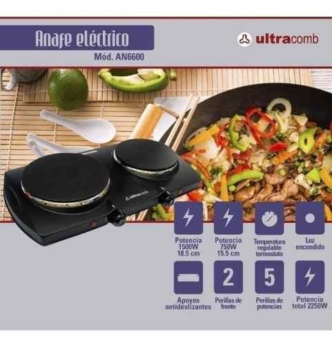 Anafe Electrico Ultracomb An-6600 Negro 220v - 240v