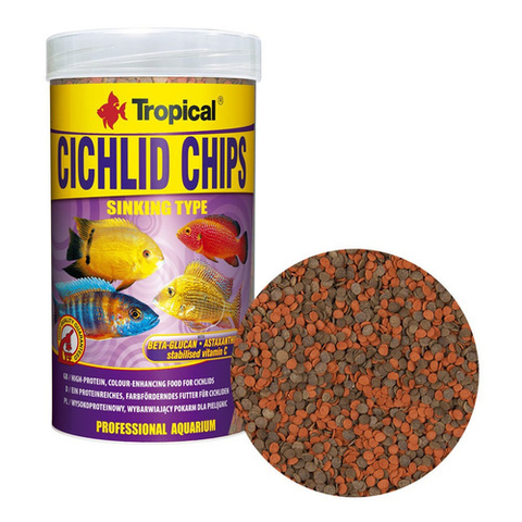 Ração Tropical Cichlid Chips - 130g