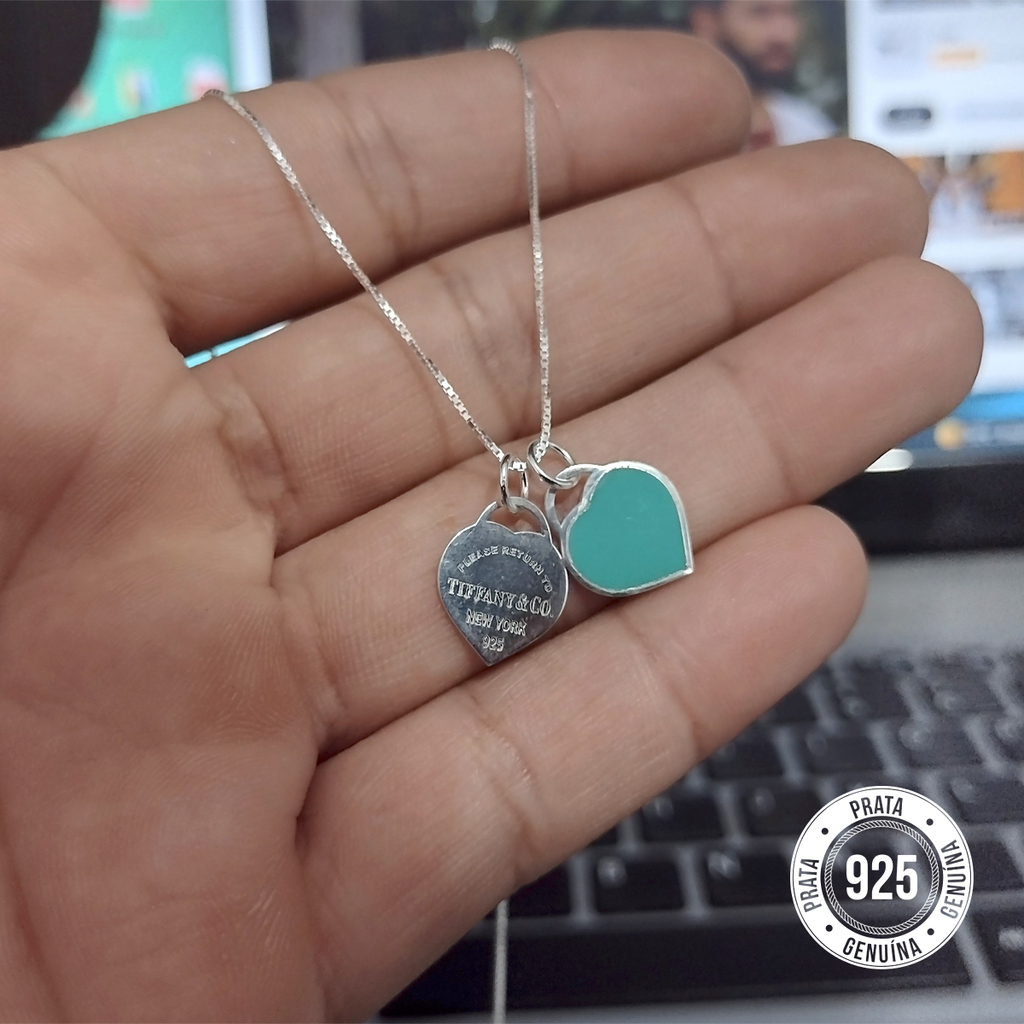Colar Tiffany Prata 925 atacado