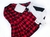 Vestido em flanela xadrez com cinto e gola removíveis - várias estampas! - loja online
