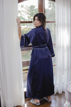 Robe feminino cetim longo - Le Charm - Pijamas e Robes em Cetim Toque de Seda - Loja Oficial