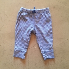 Pantalón de algodón rayado azul y blanco Carter´s - 3M
