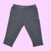 Calzas de algodón con cintura elástica rayada gris y negro Carter´s - 12M