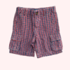 Bermuda cuadrille con cintura ajustable roja Gap - 3A