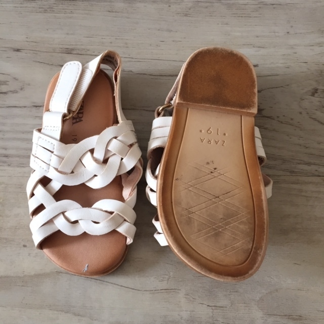 Sandalias blancas trenzadas Zara - 19 (12 cm)