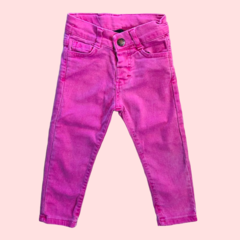 Pantalón de jean rosa con cintura ajustable Mimo - 1A