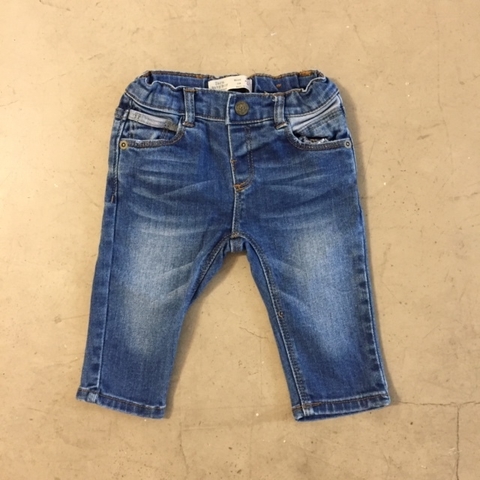 Pantalón de jean celeste elastizado Zara - 3-6M
