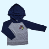 Buzo de algodón con capucha y bolsillo gris y azul Gap - 3A