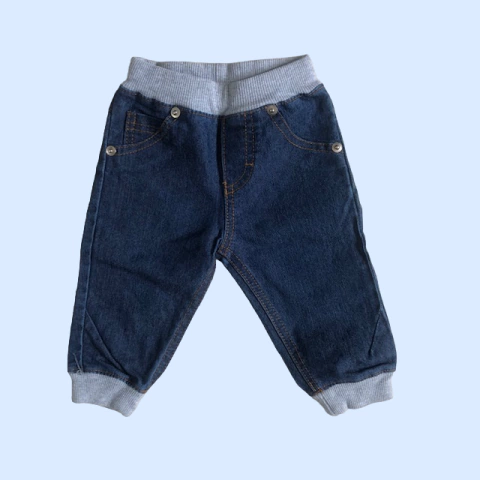 Pantalón de jean azul con cintura y puños de algodón Coffee *NUEVO* - 3M