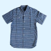 Camisa manga corta rayada azul y blanca Gap - 13A