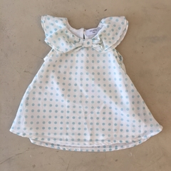 Vestido sin mangas blanco a lunares Pioppa - 6M