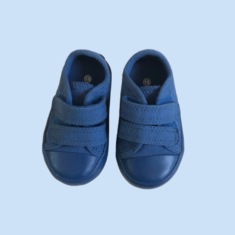 Zapatillas de lona con velcro y suela de goma azules Cheeky - 18