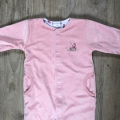 Enterito de plush rosa con interior de algodón Baby Cottons - 6M - comprar online