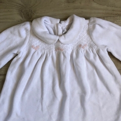 Vestido de plush blanco con florcitas y bombachudo Baby Cottons *NUEVO* - 6M - comprar online