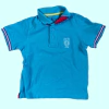 Remera tipo chomba manga corta celeste "Langosta" Mothercare - 5-6A