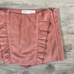 Pollera de gamuza rosa Zara *NUEVO* - 5A - comprar online