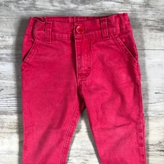 Pantalón de jean fucsia semi elastizado con cintura ajustable Cheeky - 12-18M - comprar online