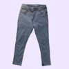 Pantalón de jean celeste elastizado con cintura elástica Zara - 7A