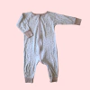 Enterito manga larga de algodón estampado "Estrellas y planetas" Baby Cottons - 9M