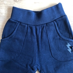 Pantalón de algodón azul con bolsillos "Rayo" Owoco - 2 - comprar online