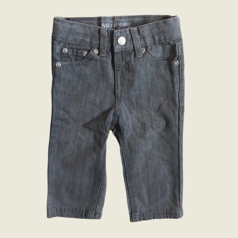 Pantalón de jean gris con cintura ajustable Harvest - 9-12M