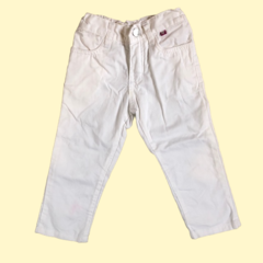 Pantalón de jean blanco con cintura ajustable Voss - 2A