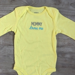 Body manga larga de algodon amarrillo "Mommy" Carter's *NUEVO* - 6M - comprar online