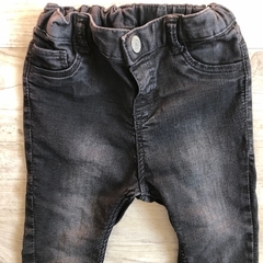 Pantalón de jean negro semi elastizado con cintura ajustable H&M - 12-18M - comprar online