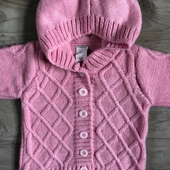 Saco de lana rosa con capucha Cheeky - L - comprar online