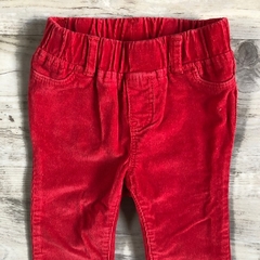 Pantalón de corderoy rojo Gap - 12-18M - comprar online