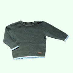Sweater de hilo de algodón verde Cheeky *NUEVO* - XL