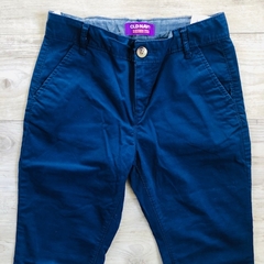 Pantalón azul de gabardina con cintura ajustable Old Navy - 12A - comprar online