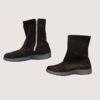 Botas de gamuza marrón con suela de goma - 35/36