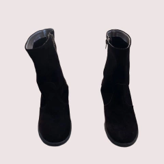 Botas de gamuza marrón con suela de goma - 35/36 - comprar online