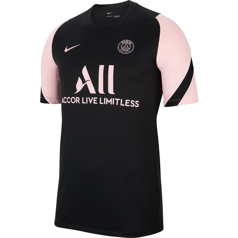 Camisa Paris Saint Germain - PSG Treino Nike Masculina - Preto e Rosa