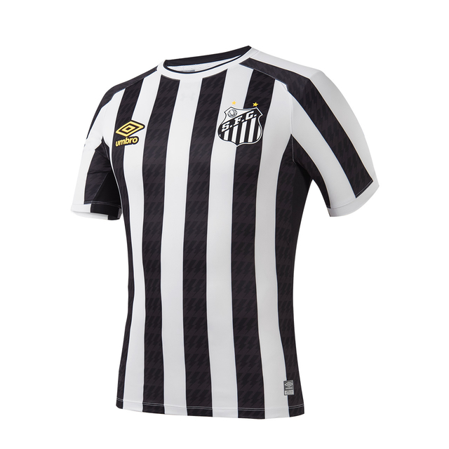 Camisa Santos II 21/22 Torcedor Umbro Masculina - Branca e Preta