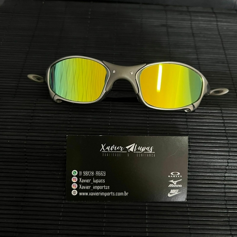 Xavier Lupass - Oakley Juliet 24k - Lentes gold brilho