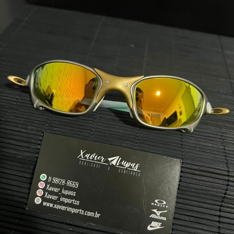 Xavier Lupass - Oakley Juliet 24k - Lentes gold brilho