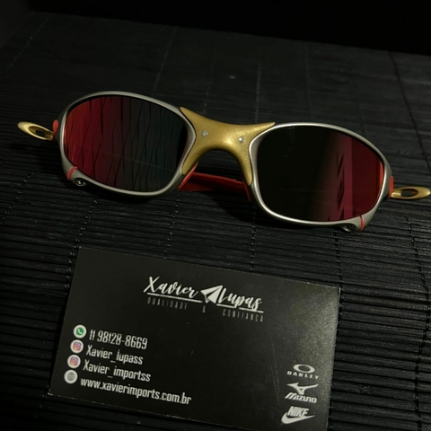 Xavier Lupass - Oakley Juliet 24k - Lentes gold brilho