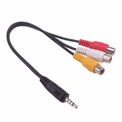 Cable 1 Plug 3.5 4P a 3 RCA Jack