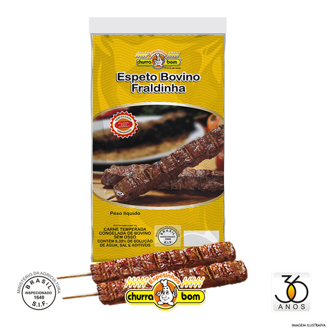 Espeto de Linguiça Calabresa 1 Kg -10 Espetos