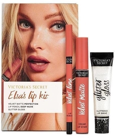 Set Victoria Secret Labial, delineador y Gloss Modelo Elsa Set Victoria Secret Labial, delineador y Gloss Modelo Elsa