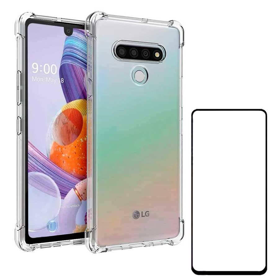 Capinha para LG K71 Bordas Reforçadas Anti Quedas + Película de Vidro 3D
