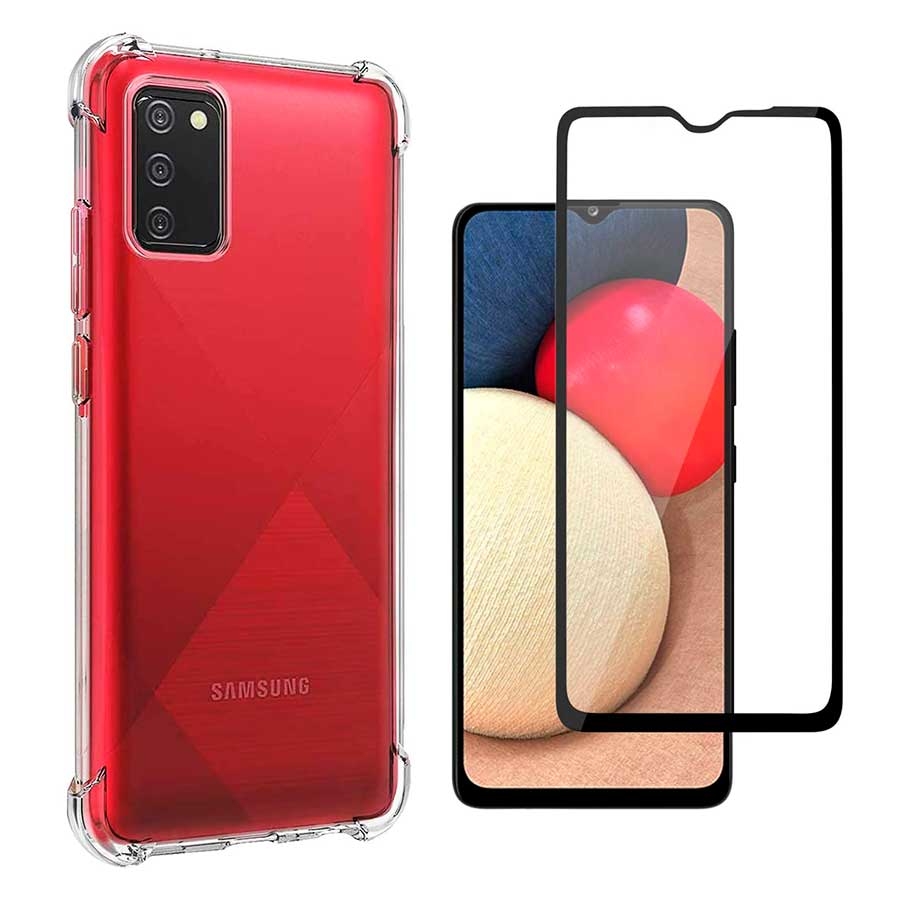 Capinha Galaxy A12 Anti Quedas Antishock + Película 5D Nano Flexível