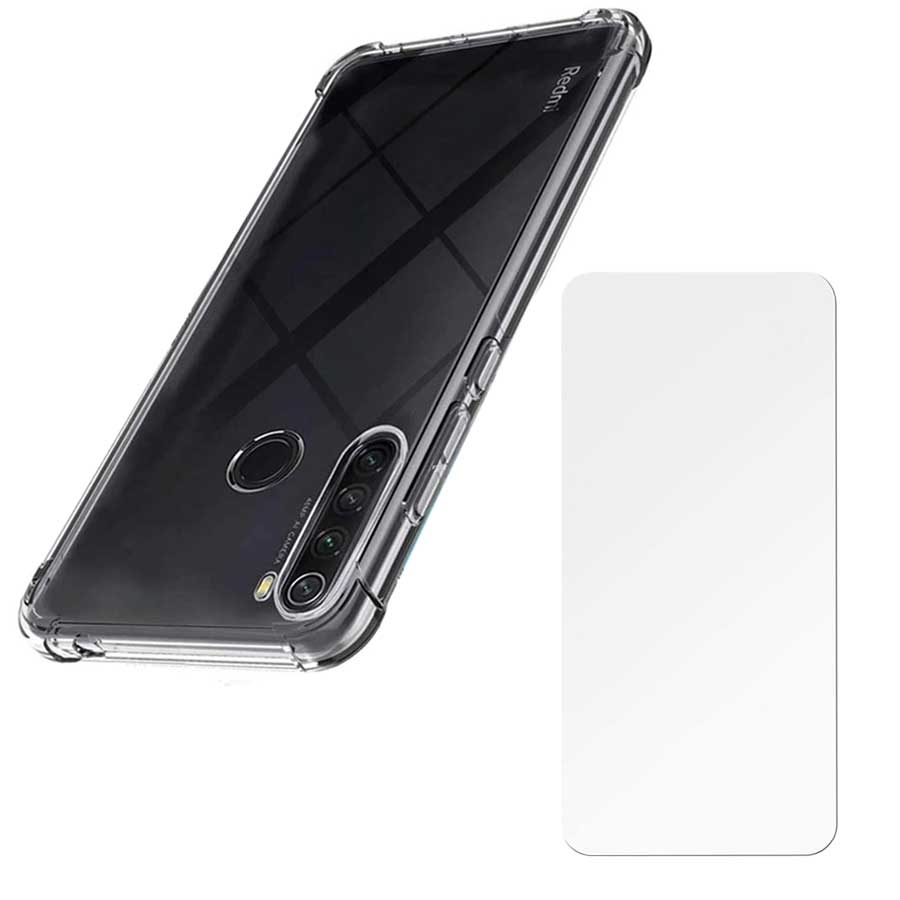 Capinha Anti Queda Redmi Note 8 2021 e Película de Vidro