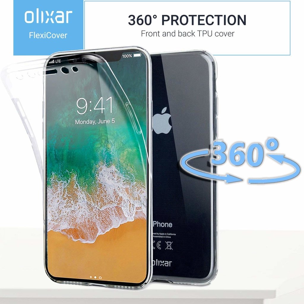 Capa Frente Verso 360 Capinha Anti Shock Xiaomi Mi 9 - Transparente